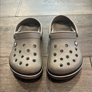 CROCS Gray Sandals with Foam Comfort and Ventilation